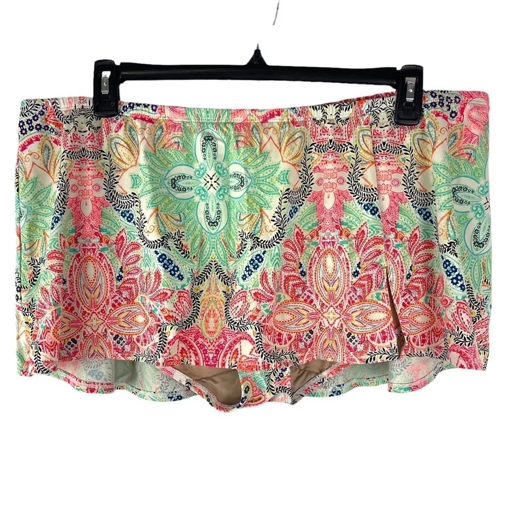 Swim by Cacique Paisley Swim Trunk Bottoms Size 26